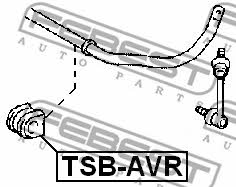 Втулка стабилизатора заднего Febest TSB-AVR