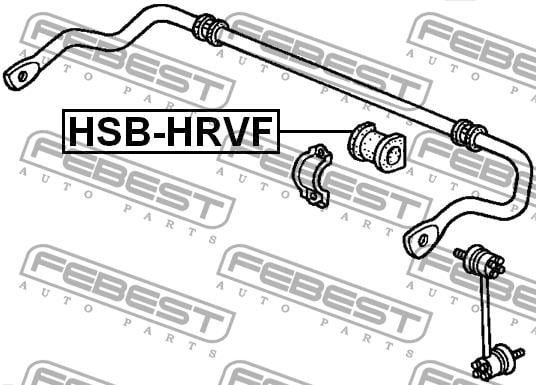 Втулка стабілізатора переднього Febest HSB-HRVF