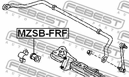 Втулка стабилизатора переднего Febest MZSB-FRF