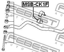 Втулка стабілізатора переднього Febest MSB-CK1F