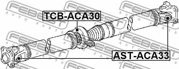 Крестовина вала карданного Febest AST-ACA33