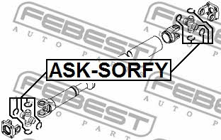 Крестовина вала карданного Febest ASK-SORFY