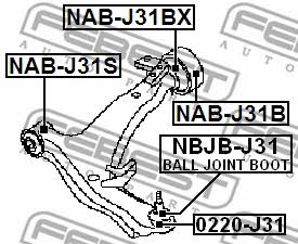 Купить Febest NAB-J31B по низкой цене в Украине!