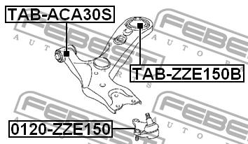 Купить Febest TABZZE150B – отличная цена на EXIST.UA!
