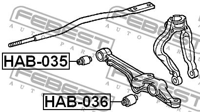 Febest Сайлентблок переднего нижнего рычага – цена 594 UAH