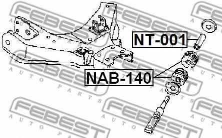 Купити Febest NAB140 – суперціна на EXIST.UA!