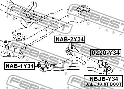 Купить Febest NAB2Y34 – отличная цена на EXIST.UA!