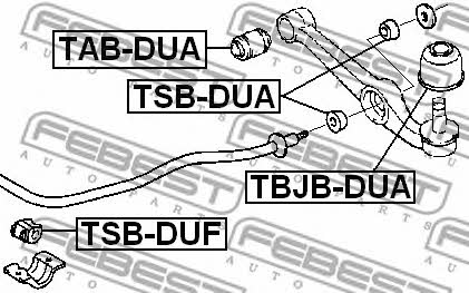Купить Febest TSBDUA – отличная цена на EXIST.UA!