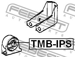 Подушка двигателя передняя Febest TMB-IPS