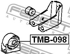 Подушка двигуна передня Febest TMB-098