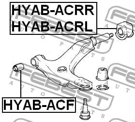 Купить Febest HYABACF – отличная цена на EXIST.UA!