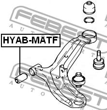 Febest Сайлентблок переднего нижнего рычага передний – цена 204 UAH