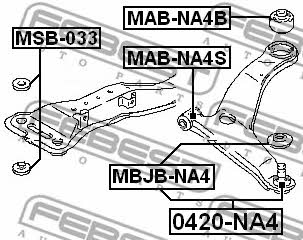 Купить Febest MAB-NA4S по низкой цене в Украине!