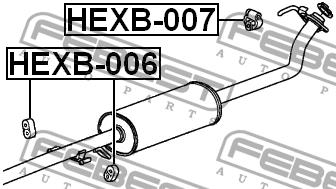 Купить Febest HEXB007 – отличная цена на EXIST.UA!