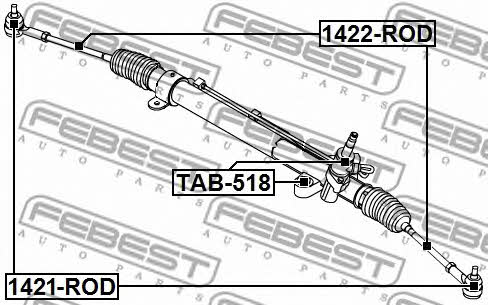 Купить Febest 1421ROD – отличная цена на EXIST.UA!