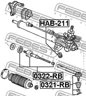 Купить Febest 0321-RB по низкой цене в Украине!