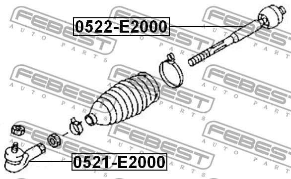 Купить Febest 0521-E2000 по низкой цене в Украине!