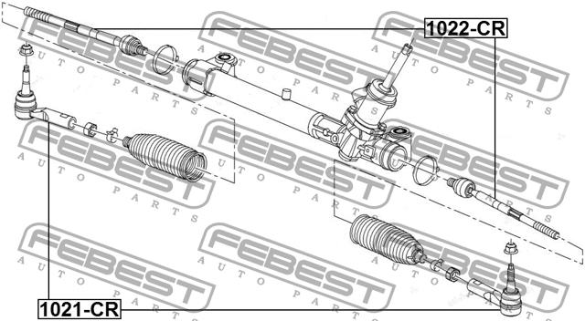 Наконечник рулевой тяги Febest 1021-CR