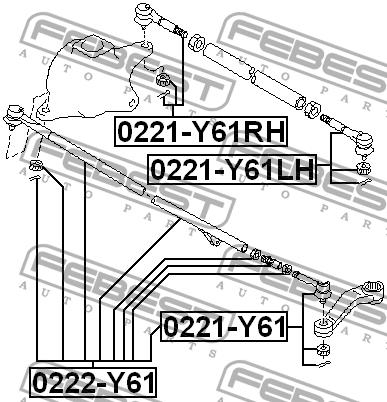 Купить Febest 0221Y61LH – отличная цена на EXIST.UA!