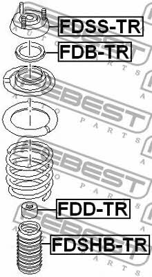 Опора переднього амортизатора Febest FDSS-TR