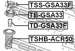 Опора переднього амортизатора Febest TSS-GSA33F