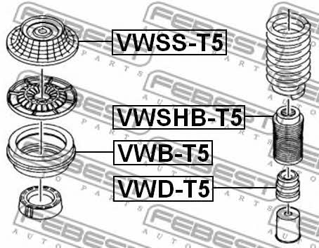 Купить Febest VWSS-T5 по низкой цене в Украине!