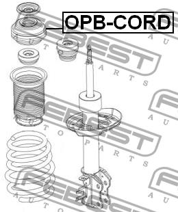 Опора переднього амортизатора, комплект Febest OPB-CORD