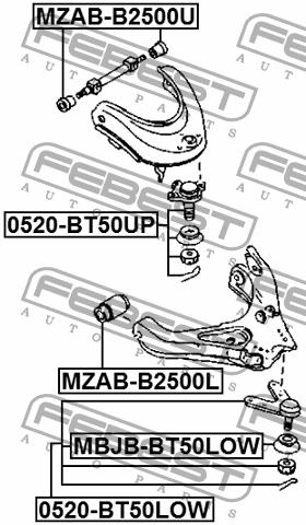 Купить Febest 0520BT50UP – отличная цена на EXIST.UA!