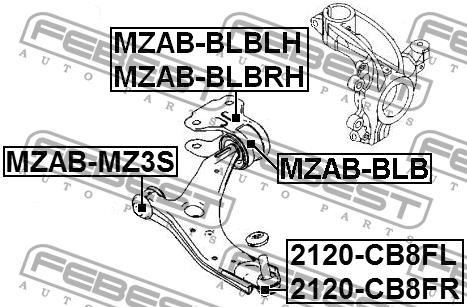 Купить Febest 2120CB8FR – отличная цена на EXIST.UA!