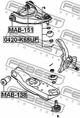 Купить Febest 0420K65UF – отличная цена на EXIST.UA!