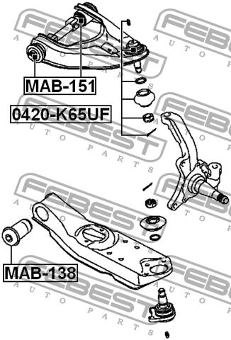 Купить Febest 0420-K65UF по низкой цене в Украине!