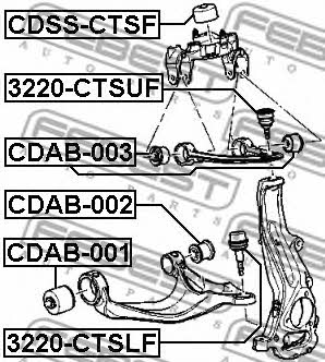 Шаровая опора Febest 3220-CTSUF