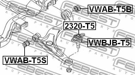 Купить Febest VWABT5S – отличная цена на EXIST.UA!