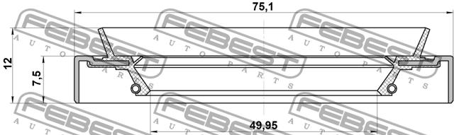 Febest Сальник ступицы колеса задней – цена 177 UAH