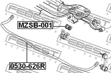 Купить Febest 0530-626R по низкой цене в Украине!