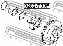 Ступица колеса передняя Febest 0282-T30F