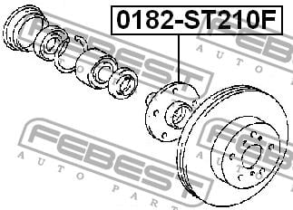 Купить Febest 0182ST210F – отличная цена на EXIST.UA!