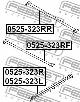 Тяга реактивная Febest 0525-323RR