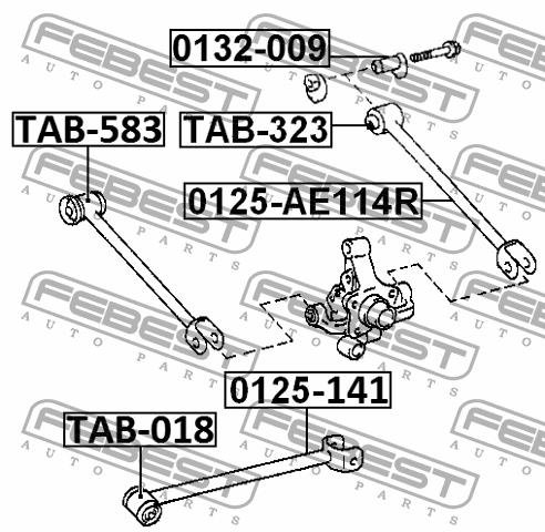 Тяга реактивная Febest 0125-AE114R