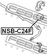 Втулка стабілізатора переднього Febest NSB-C24F