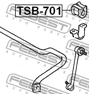 Втулка стабилизатора переднего Febest TSB-701