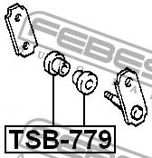 Втулка сережки ресори Febest TSB-779