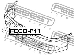 Заглушка буксирувального гака Febest FECB-P11