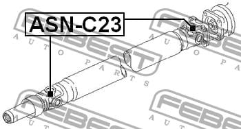 Крестовина вала карданного Febest ASN-C23