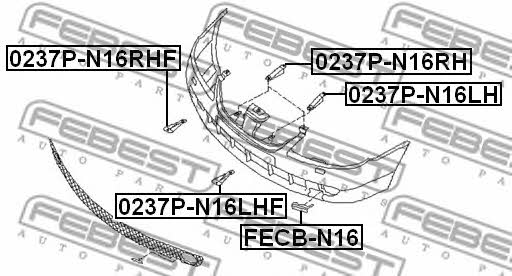 Купить Febest 0237P-N16LH по низкой цене в Украине!