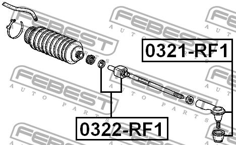 Febest Наконечник рулевой тяги – цена 186 UAH