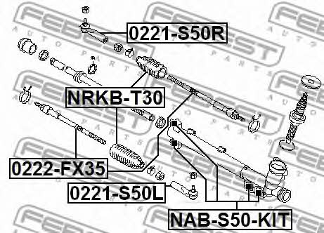 Купить Febest 0221-S50L по низкой цене в Украине!
