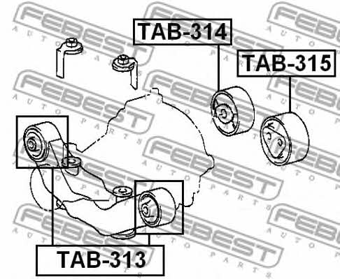 Купить Febest TAB-315 по низкой цене в Украине!