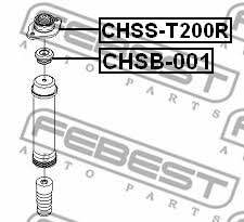 Опора заднього амортизатора Febest CHSS-T200R