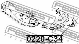 Шаровая опора Febest 0220-C34